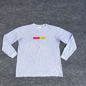 FRSH CO T-Shirt Men Size Large Gray Long Sleeve StreetWear Retro